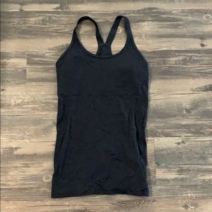 Lululemon charcoal ebb to street tank size 4